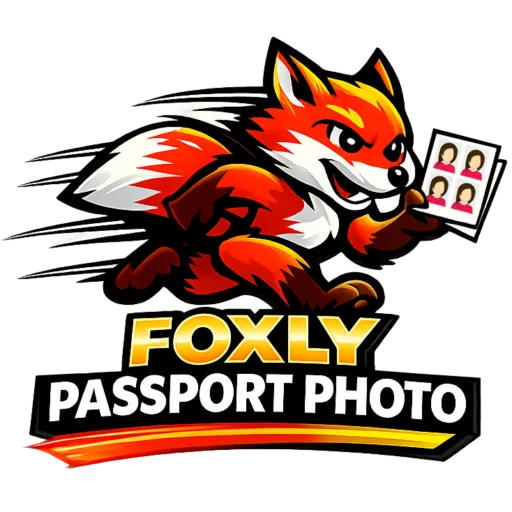 Passport photo on phone