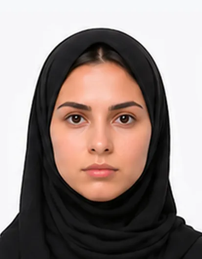 Valid passport photo with headscarf worn for religious reasons, face fully visible and compliant with UK rules