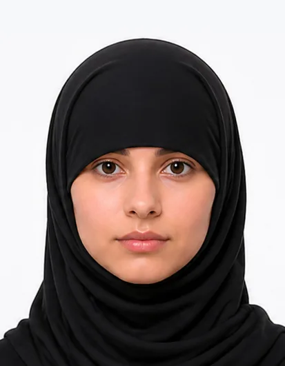 Passport photo rejected because scarf is covering part of the face