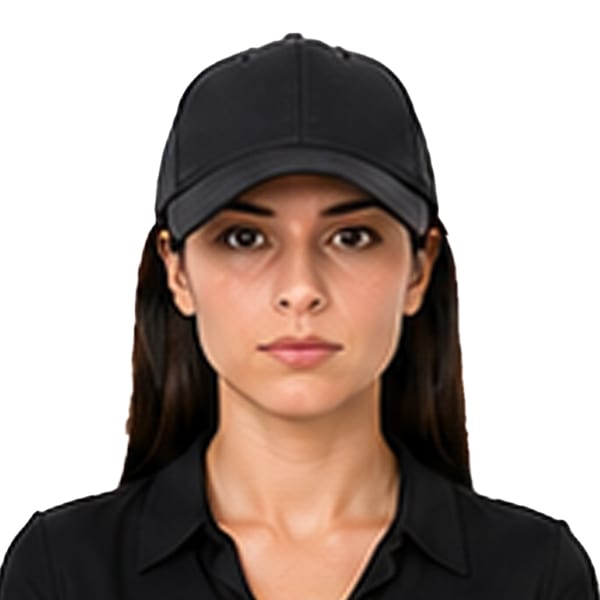 US passport photo not allowed wearing hat head covering rejection example