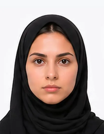 Correct Indian passport photo with religious scarf and full face visible