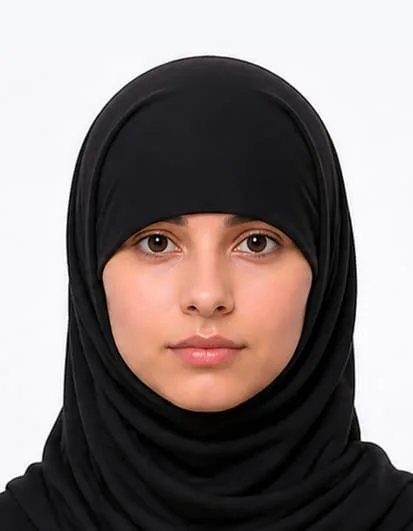 Indian passport photo rejected because a scarf covers part of the face