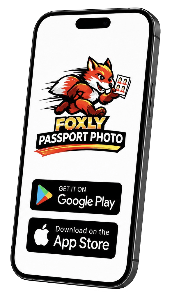 Foxly Passport Photo mobile app for Android and iOS school application photos